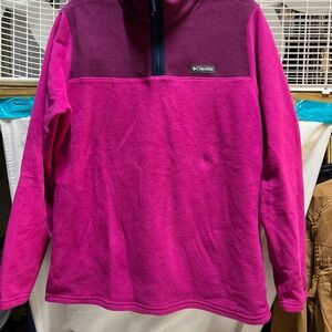 Columbia Two-Tone Magenta and Hot Pink Fleece